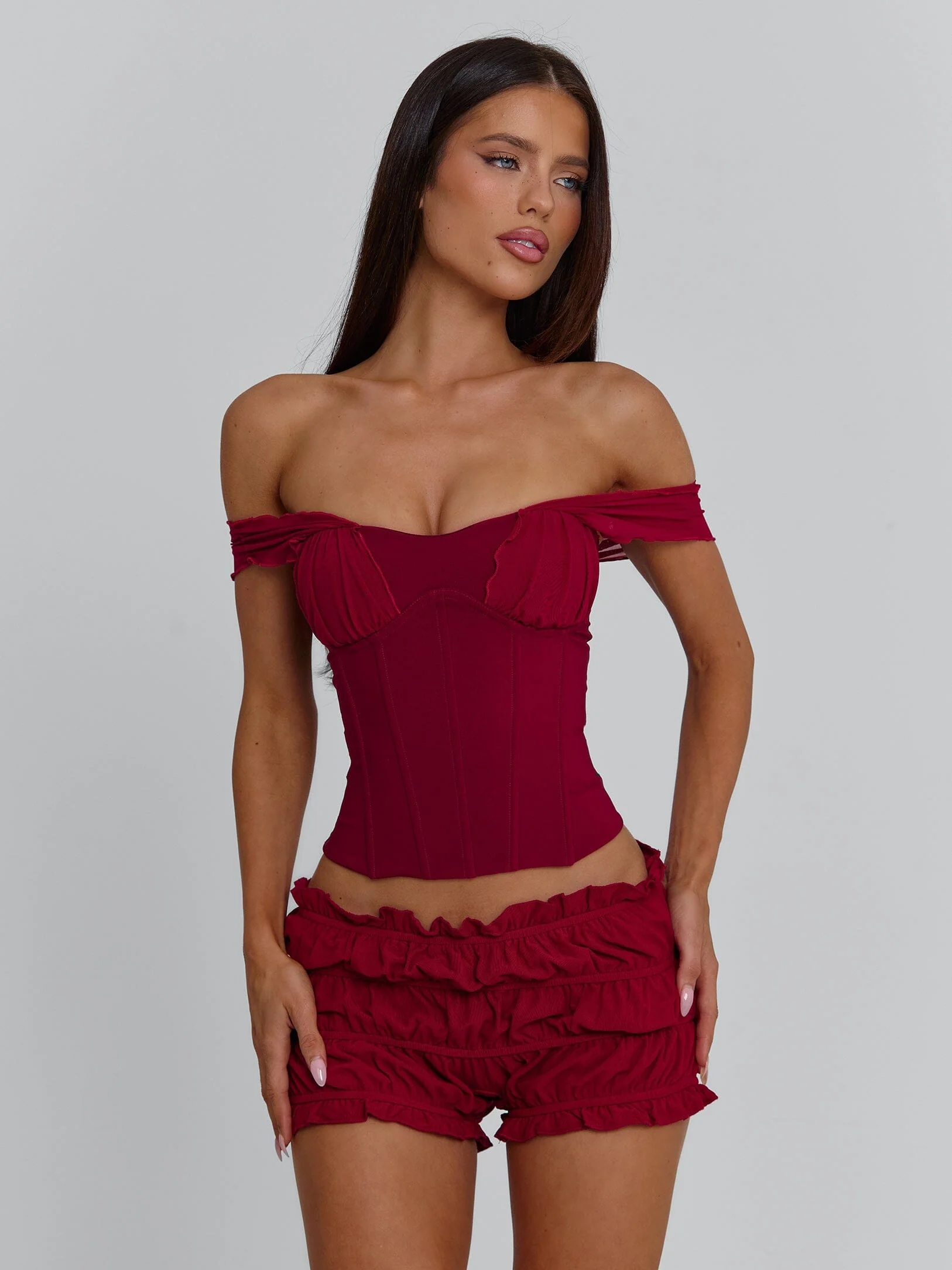 AMAYA TOP DEEP RED - Image 6