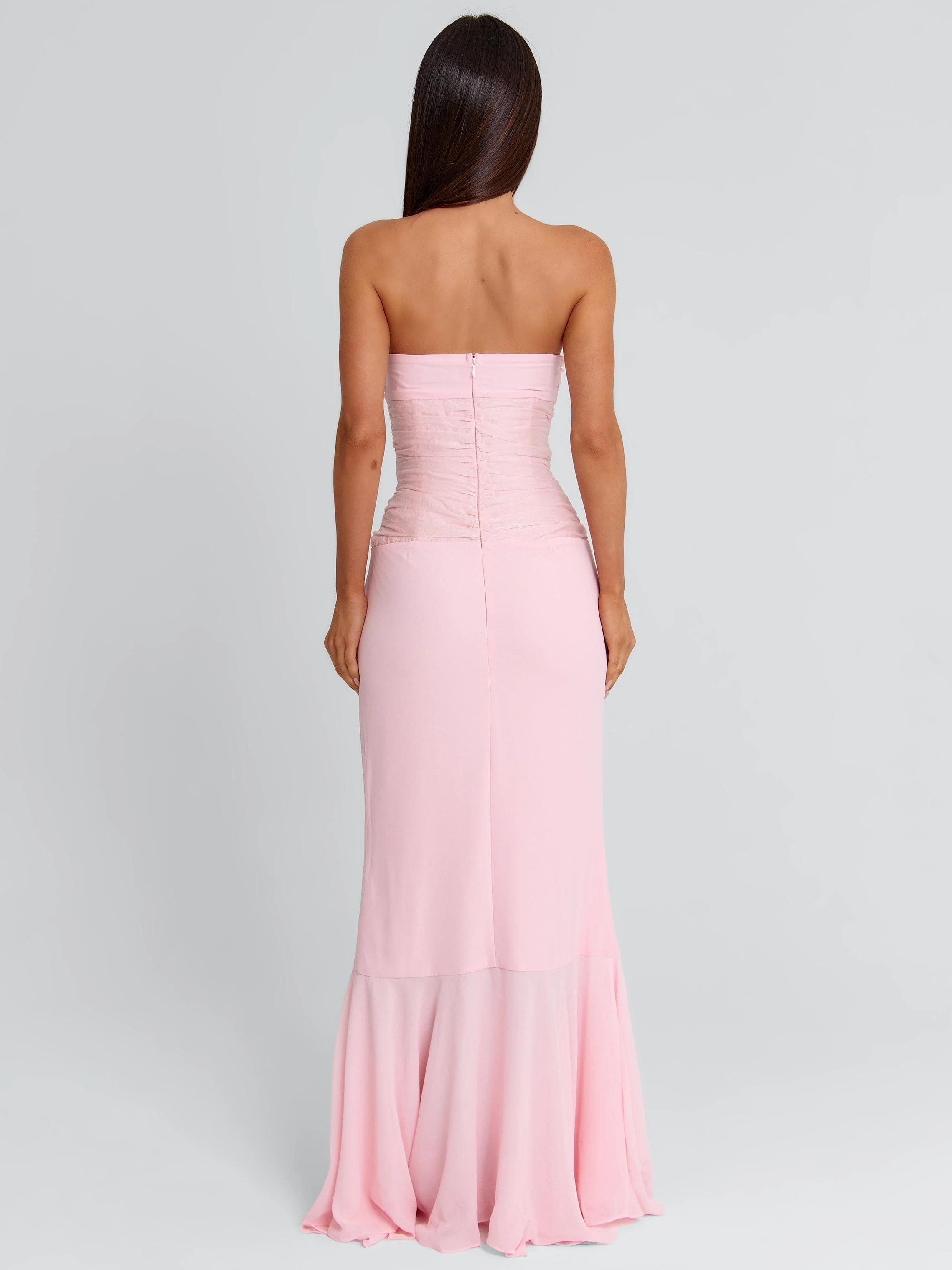 BELLA MAXI DRESS LIGHT PINK - Image 6