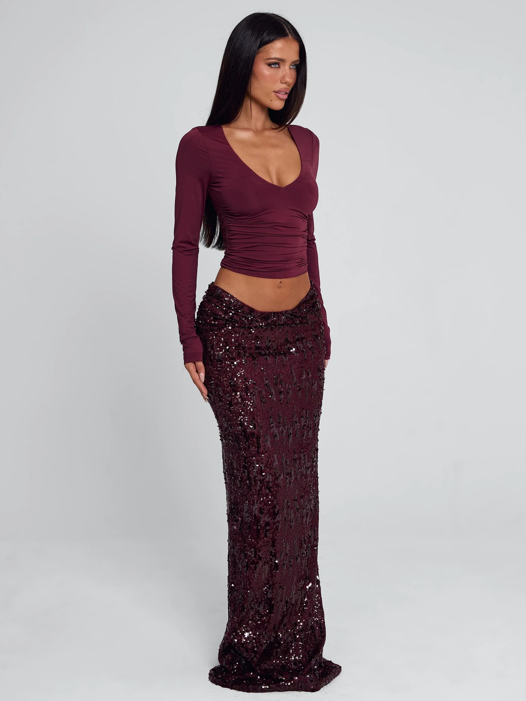 CAMHILLA TOP BURGUNDY - Image 4