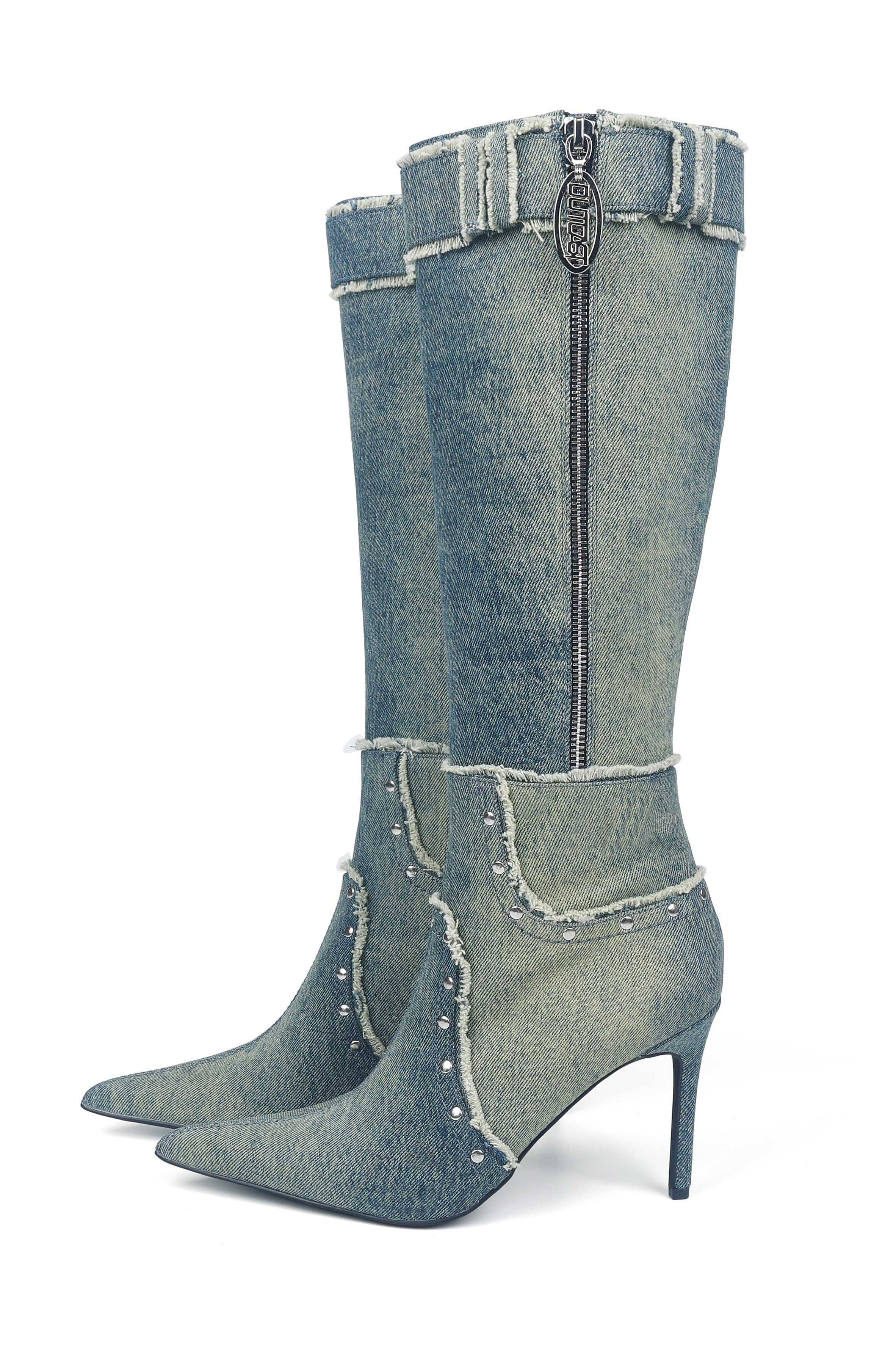 CINDY DENIM BOOTS - Image 3