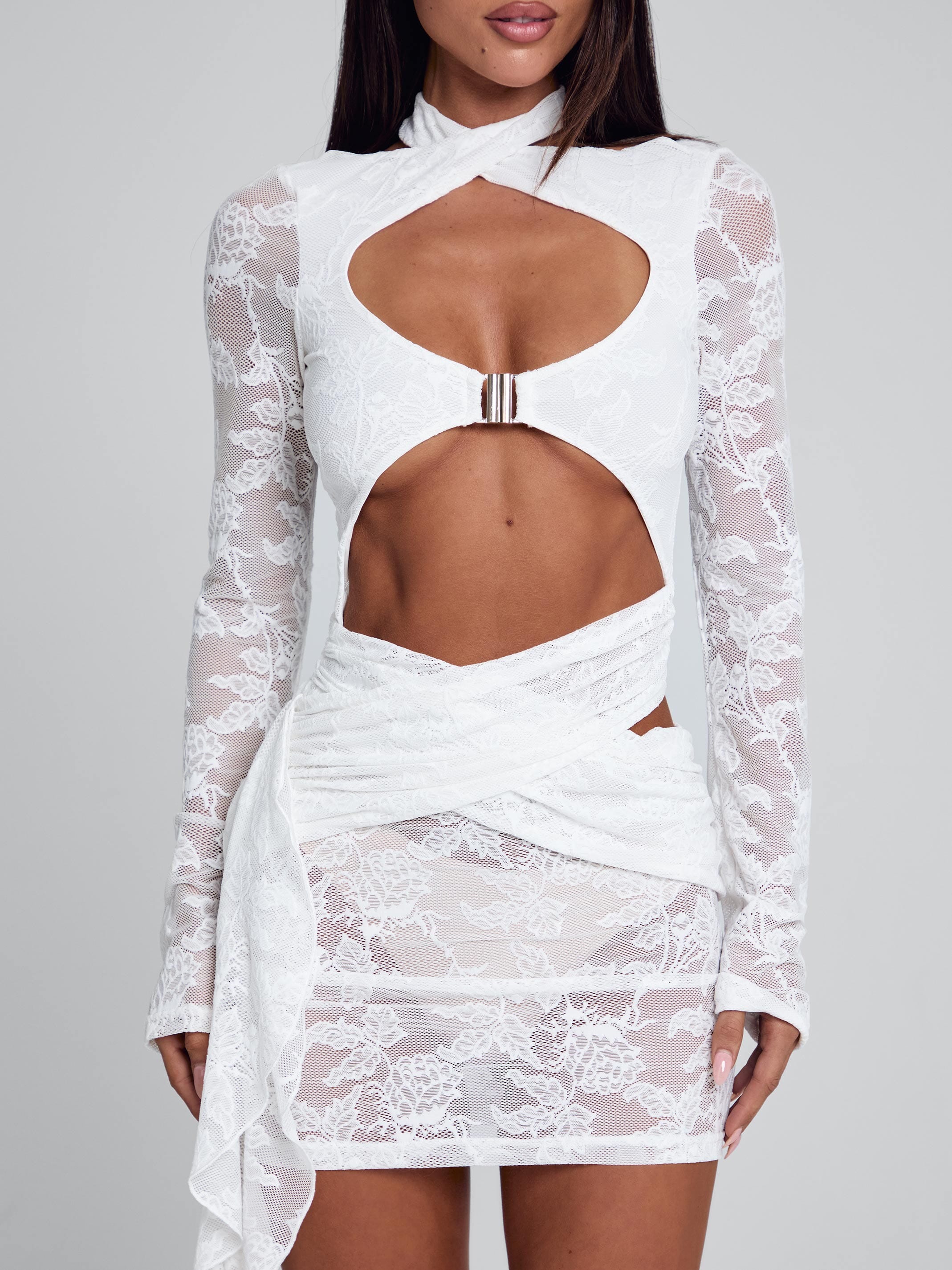CLEMENTINE MINI DRESS WHITE - Image 6