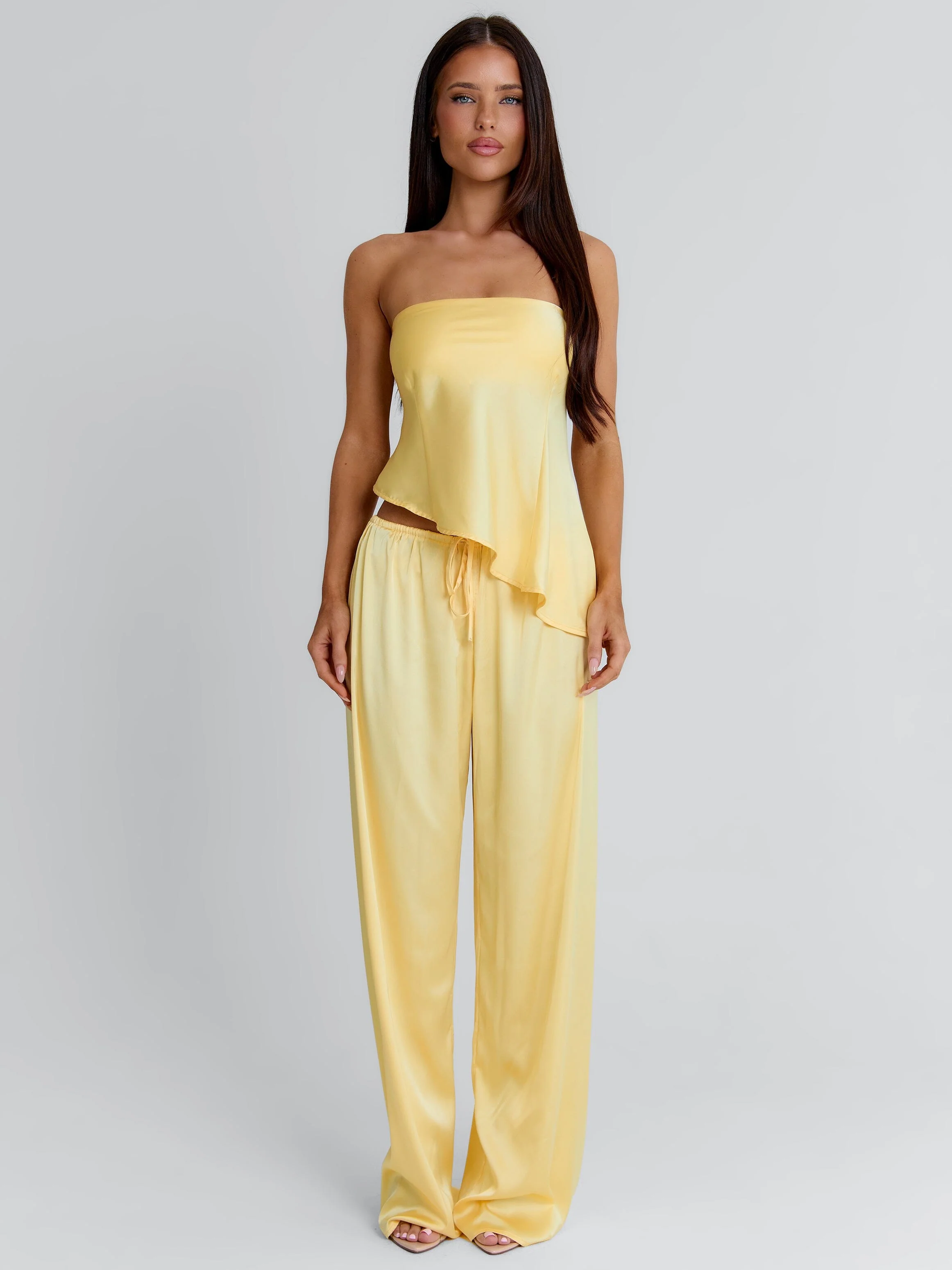 CLOVELLY SATIN TOP YELLOW - Image 2