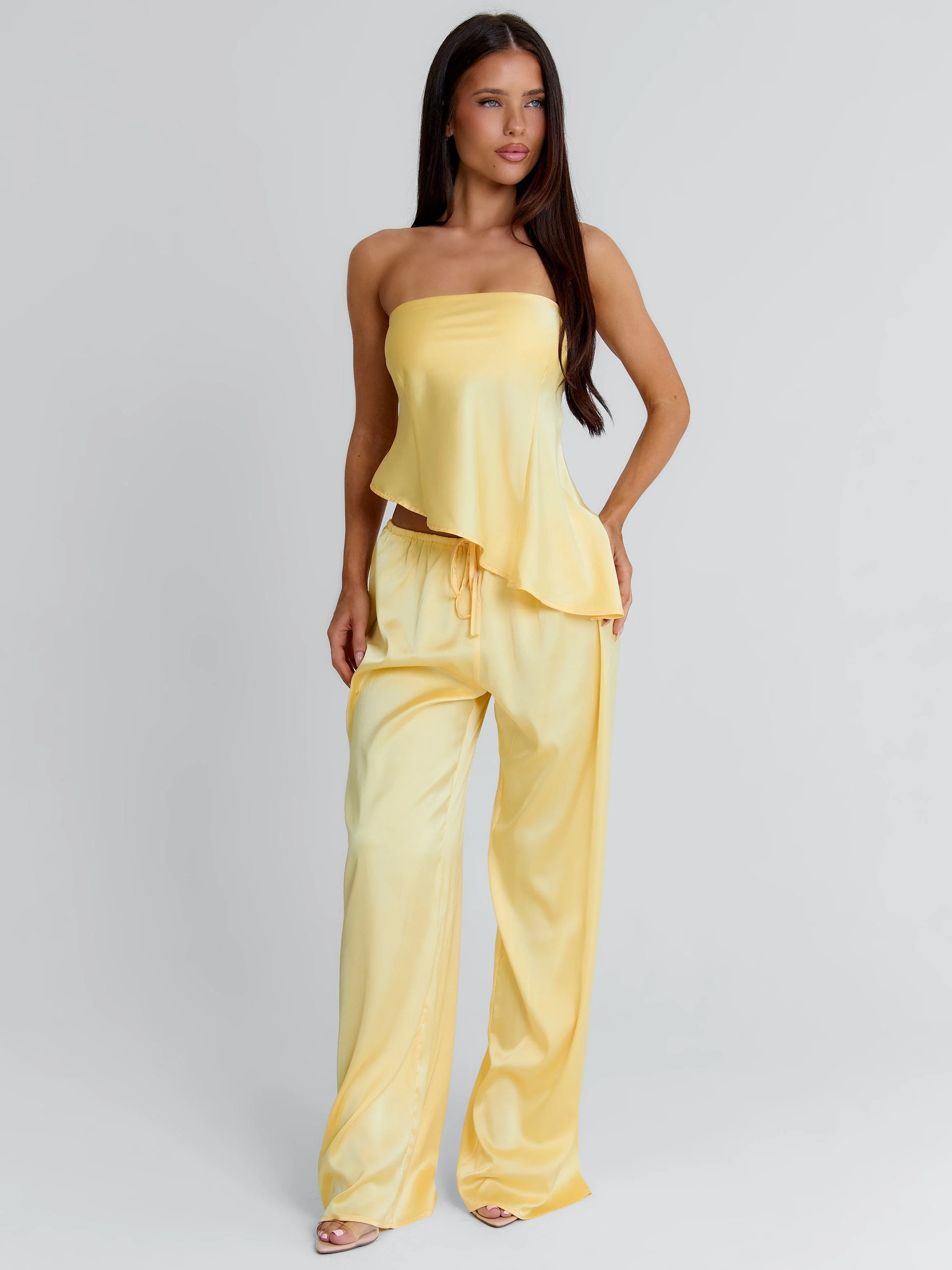 CLOVELLY SATIN TOP YELLOW - Image 6