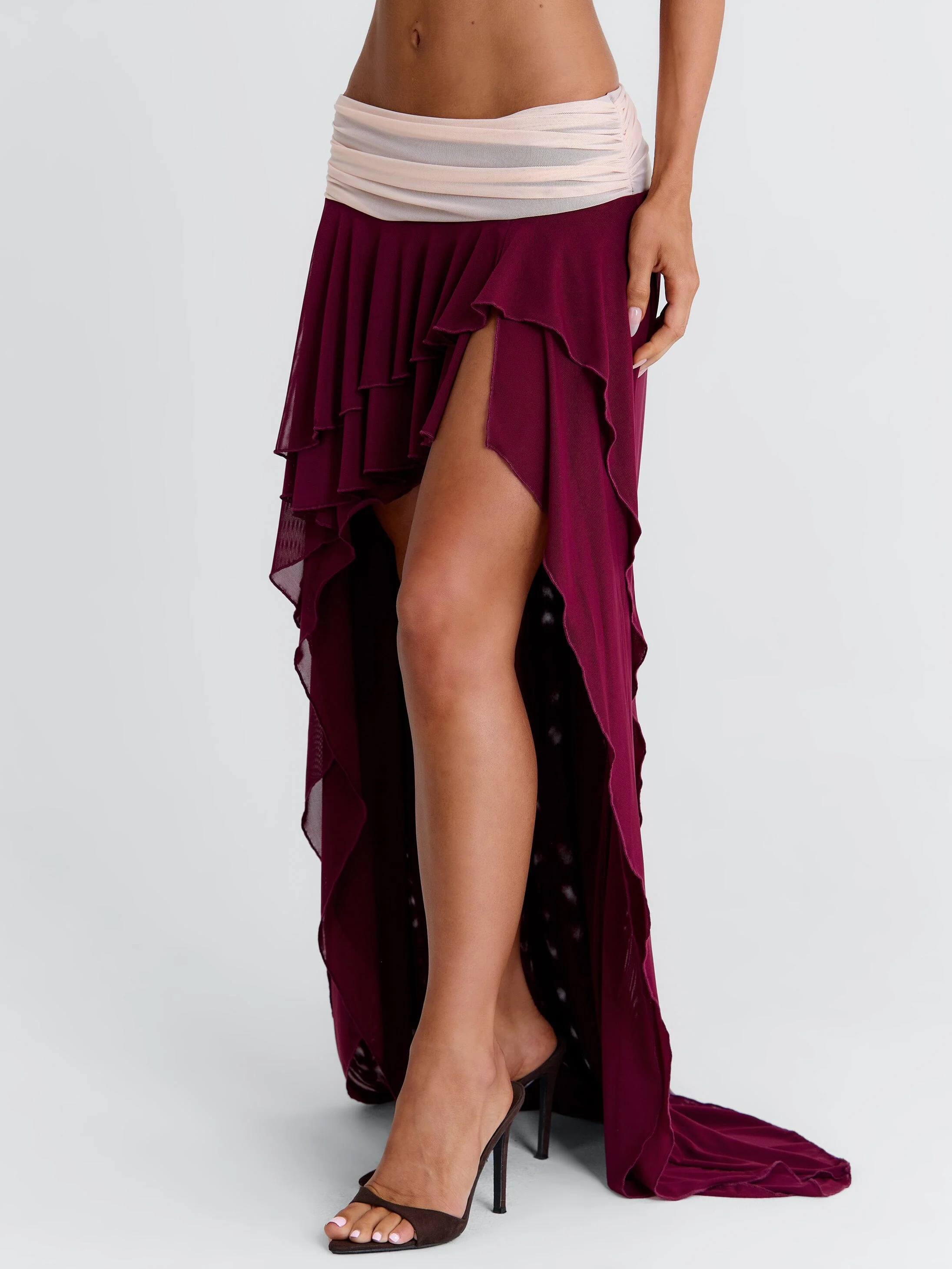 JADAI MAXI SKIRT WINE - Image 3