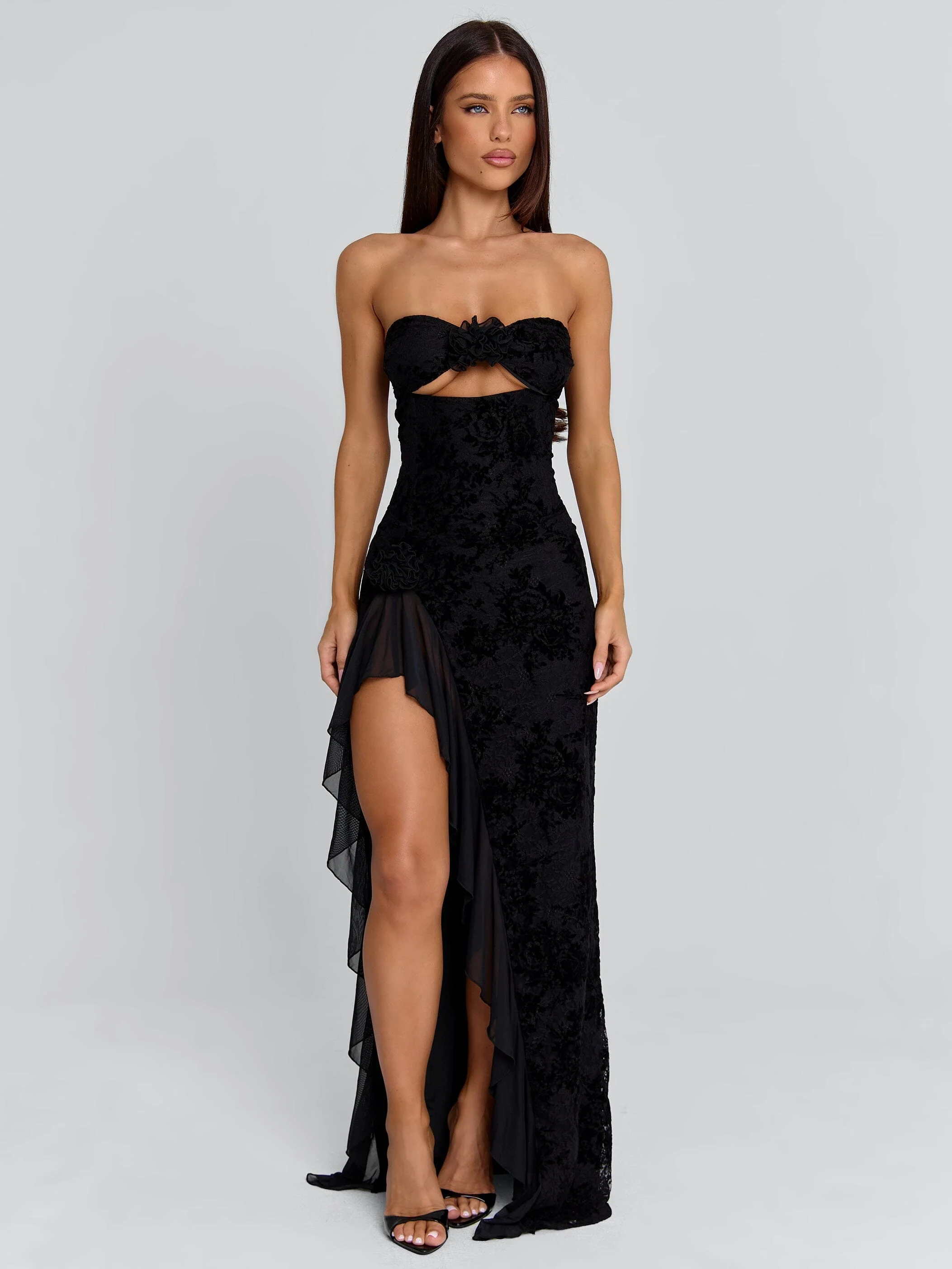 JULIAN MAXI DRESS BLACK - Image 6