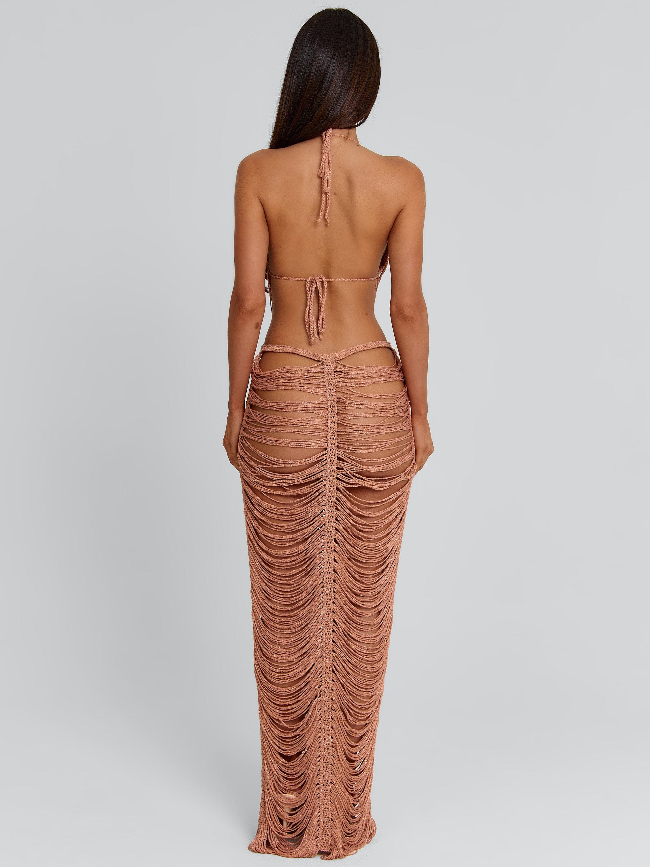 KAELANI MAXI DRESS ROSE GOLD - Image 11