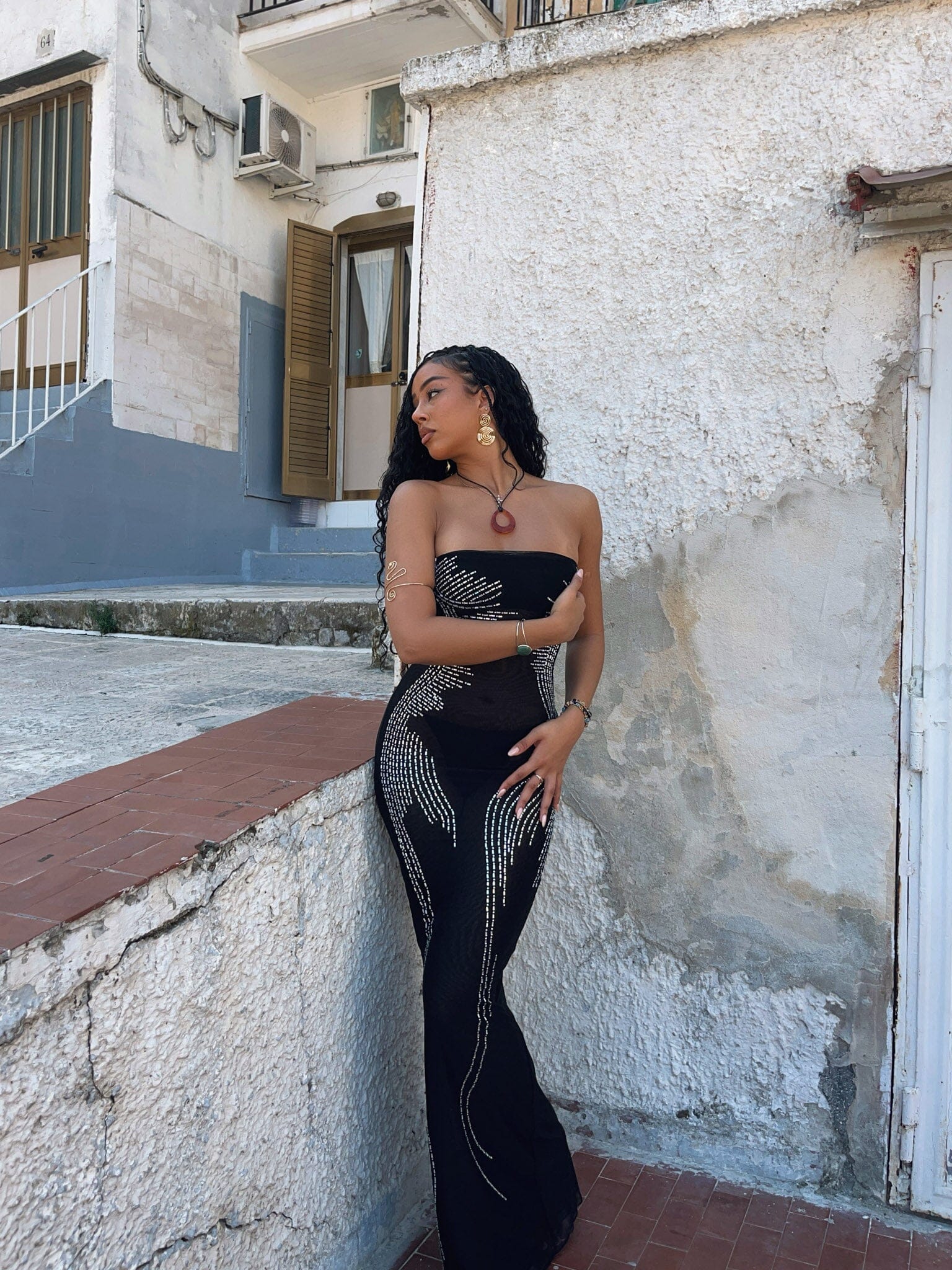 KATHIE MAXI DRESS BLACK - Image 6
