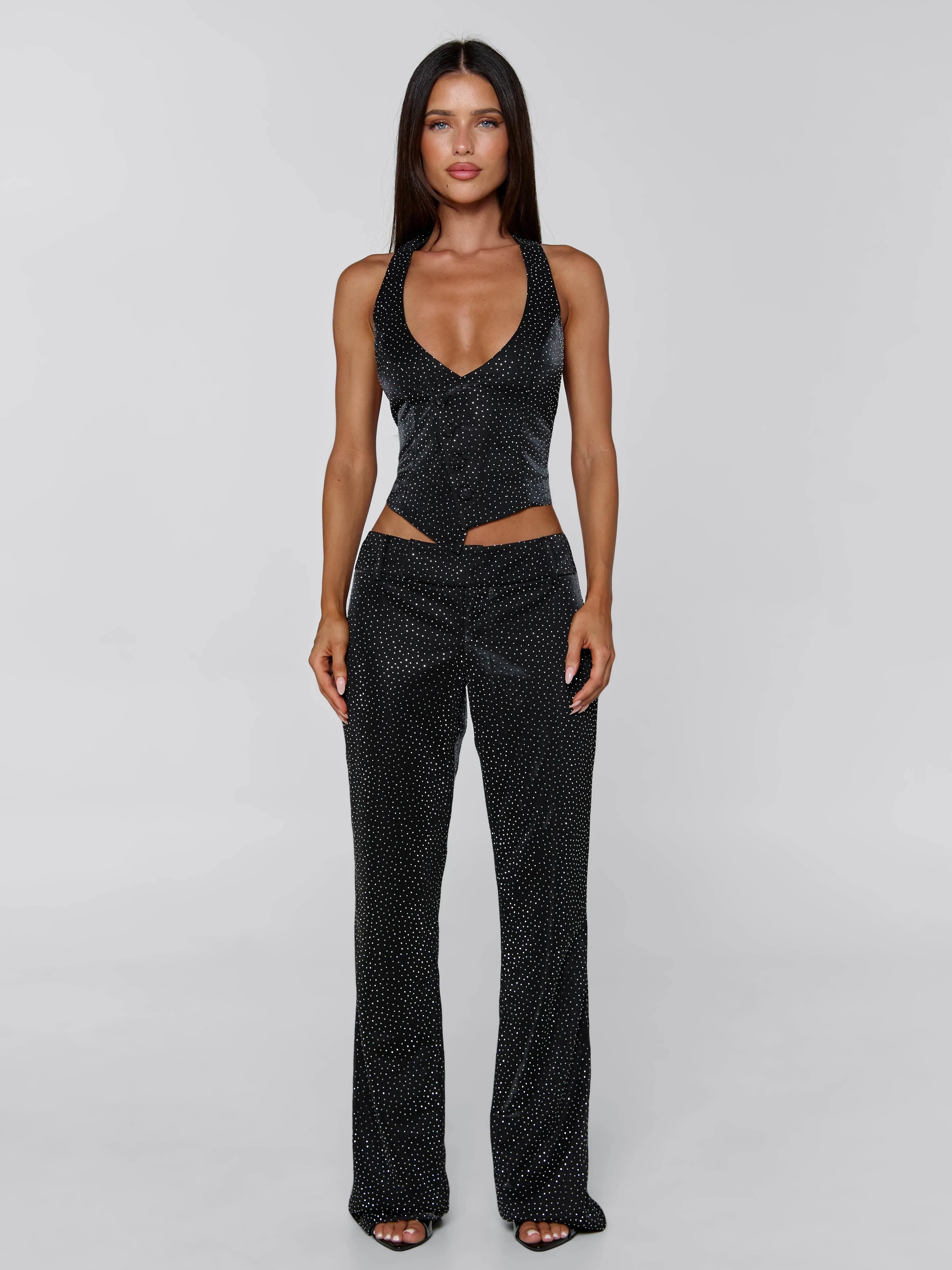 MARIAIS PANT BLACK SPARKLE - Image 2