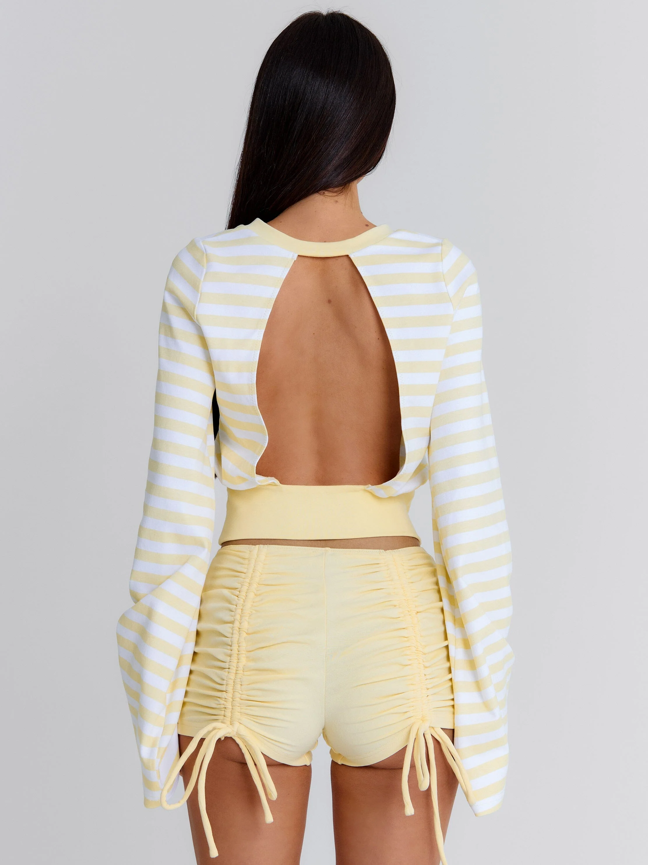 MARTAE CROP TOP YELLOW STRIPE - Image 10