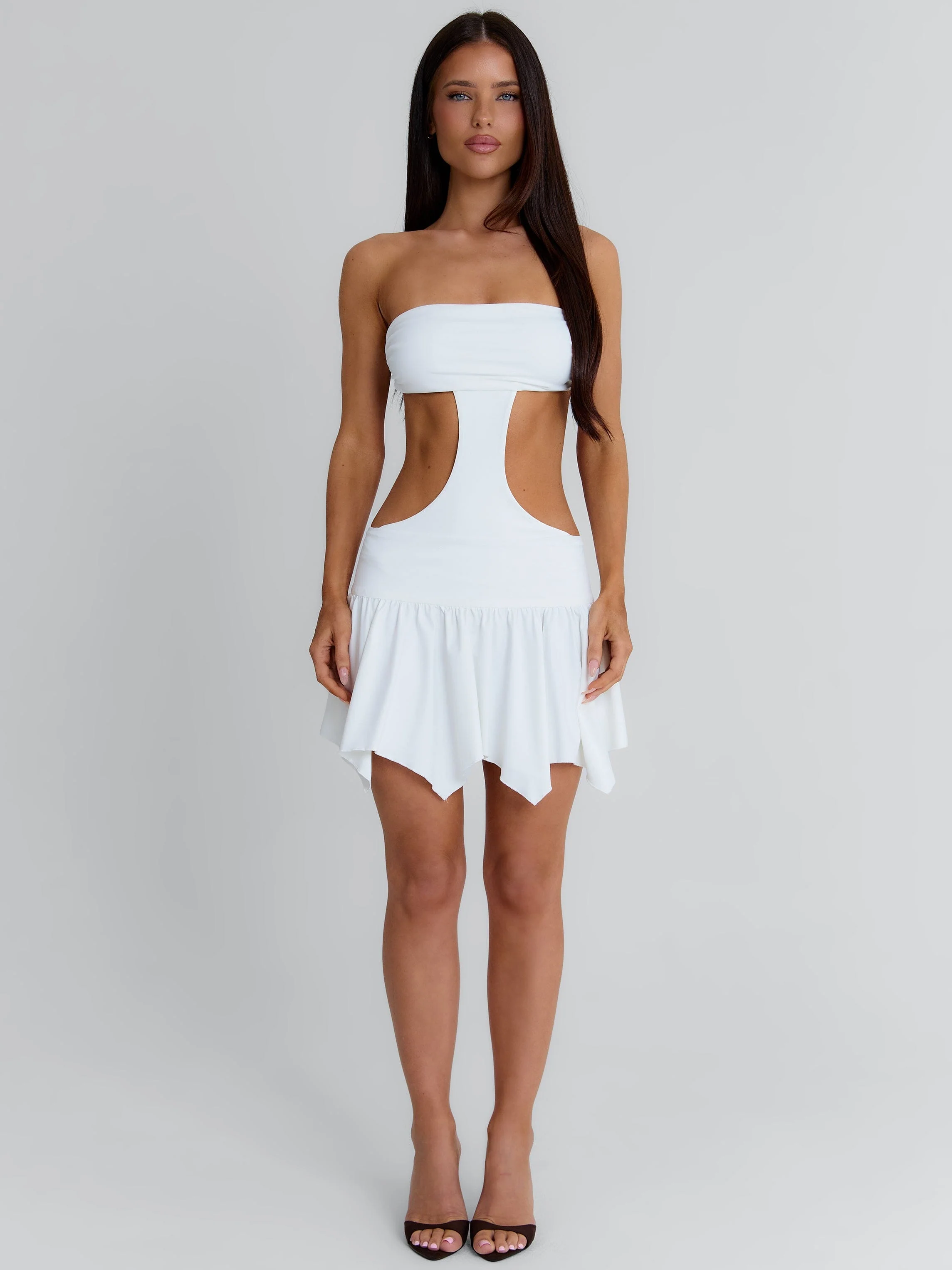 MAYIA MINI DRESS WHITE - Image 3