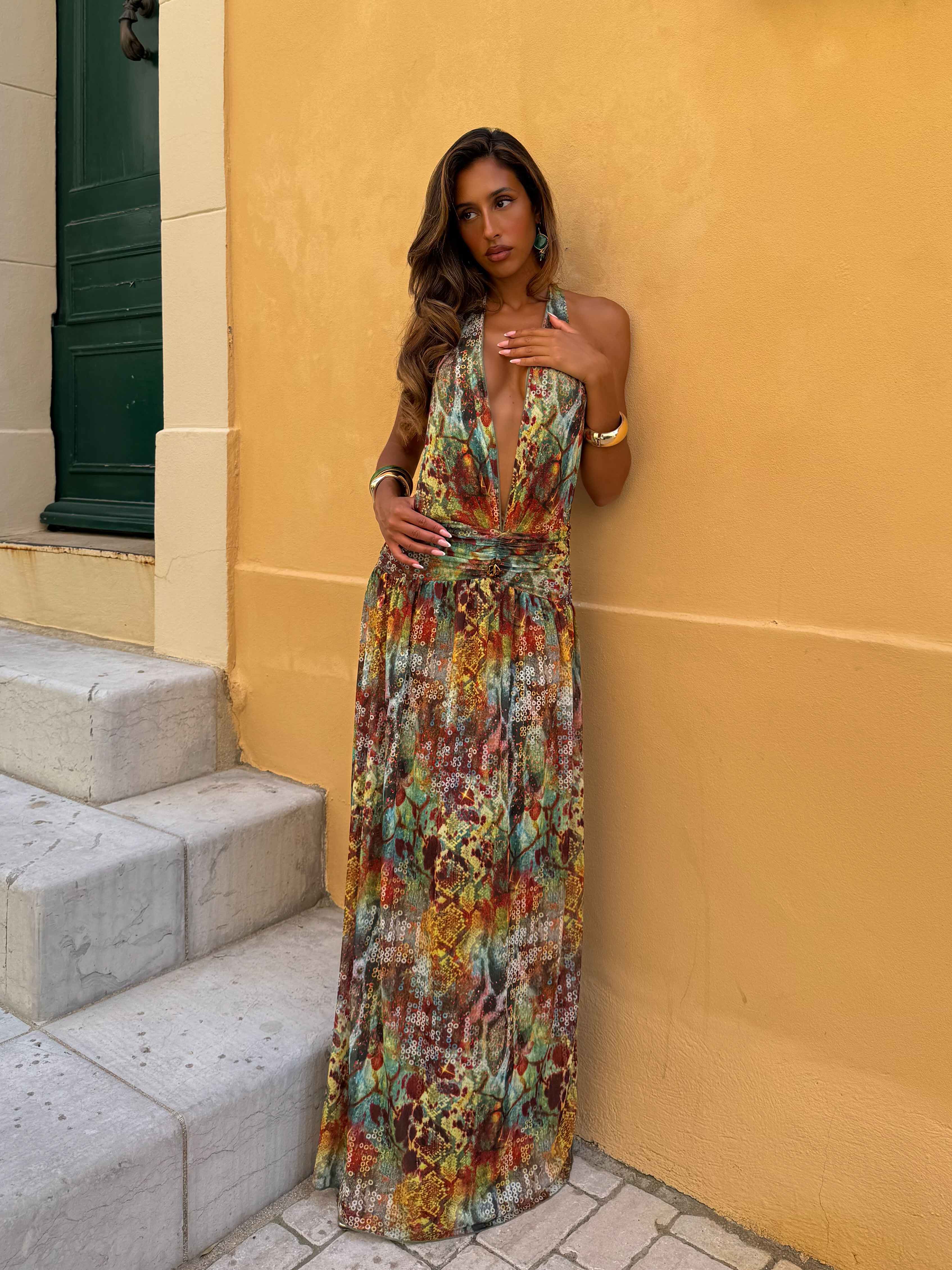 MIRARI MAXI DRESS VIPER - Image 2