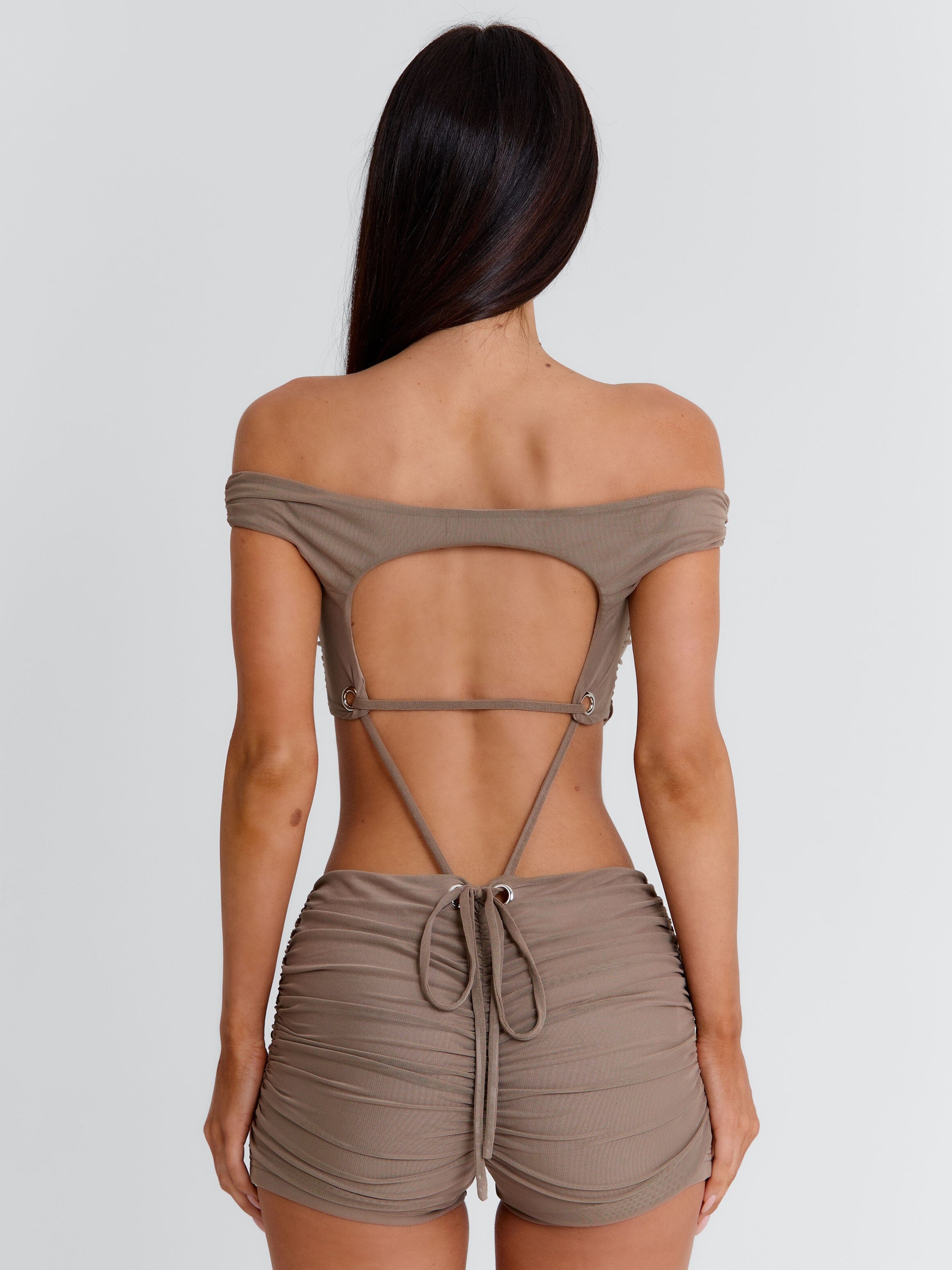 NEVEAH PLAYSUIT TAUPE - Image 6