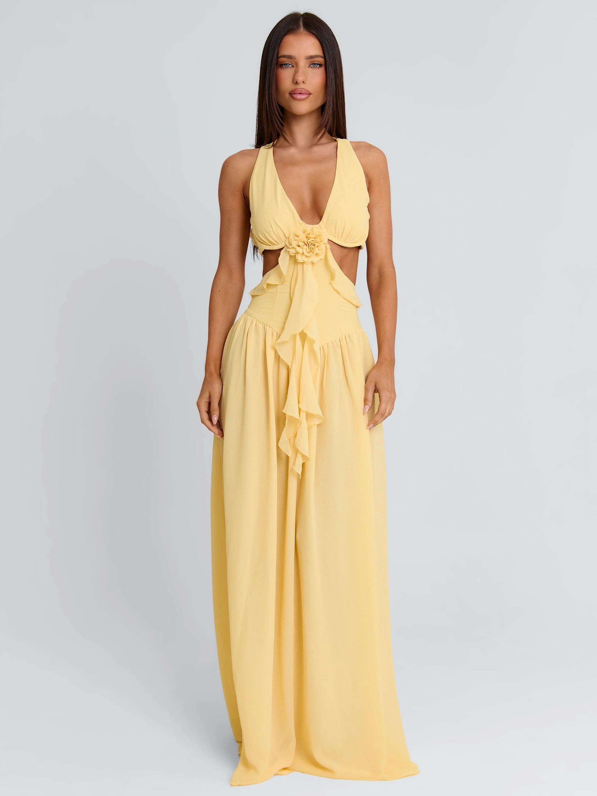 RAELYN MAXI DRESS YELLOW - Image 3