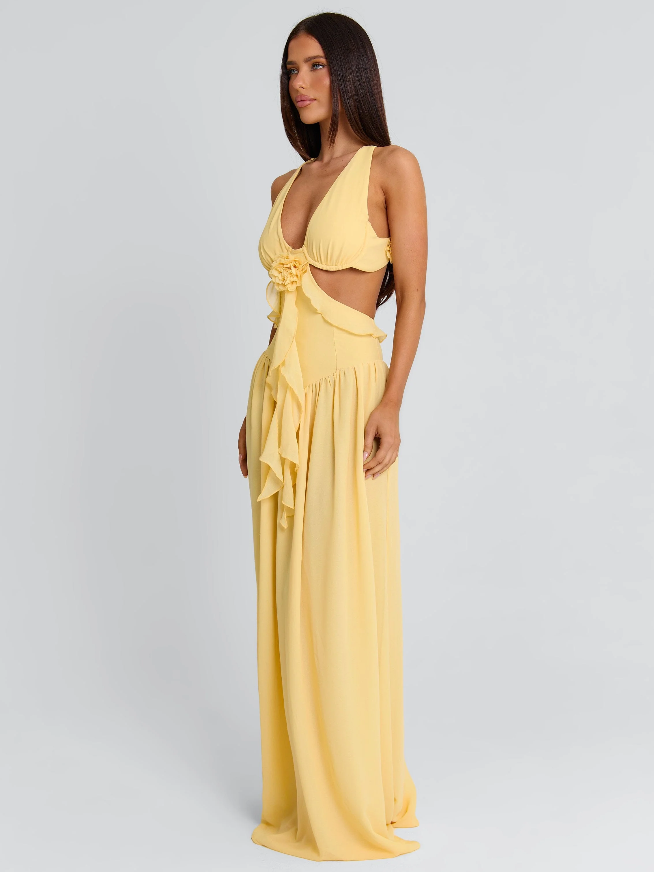 RAELYN MAXI DRESS YELLOW - Image 4
