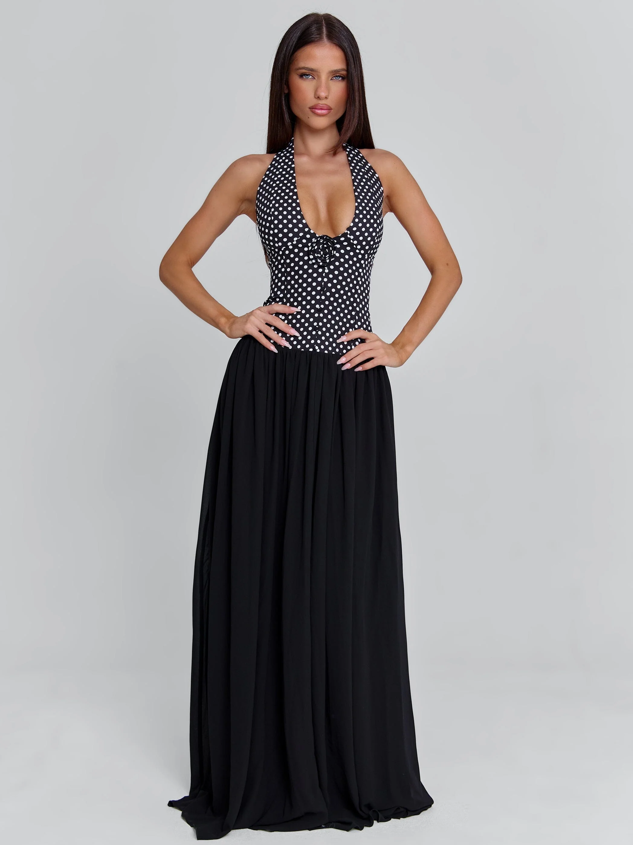 RYLIE MAXI DRESS BLACK - Image 3
