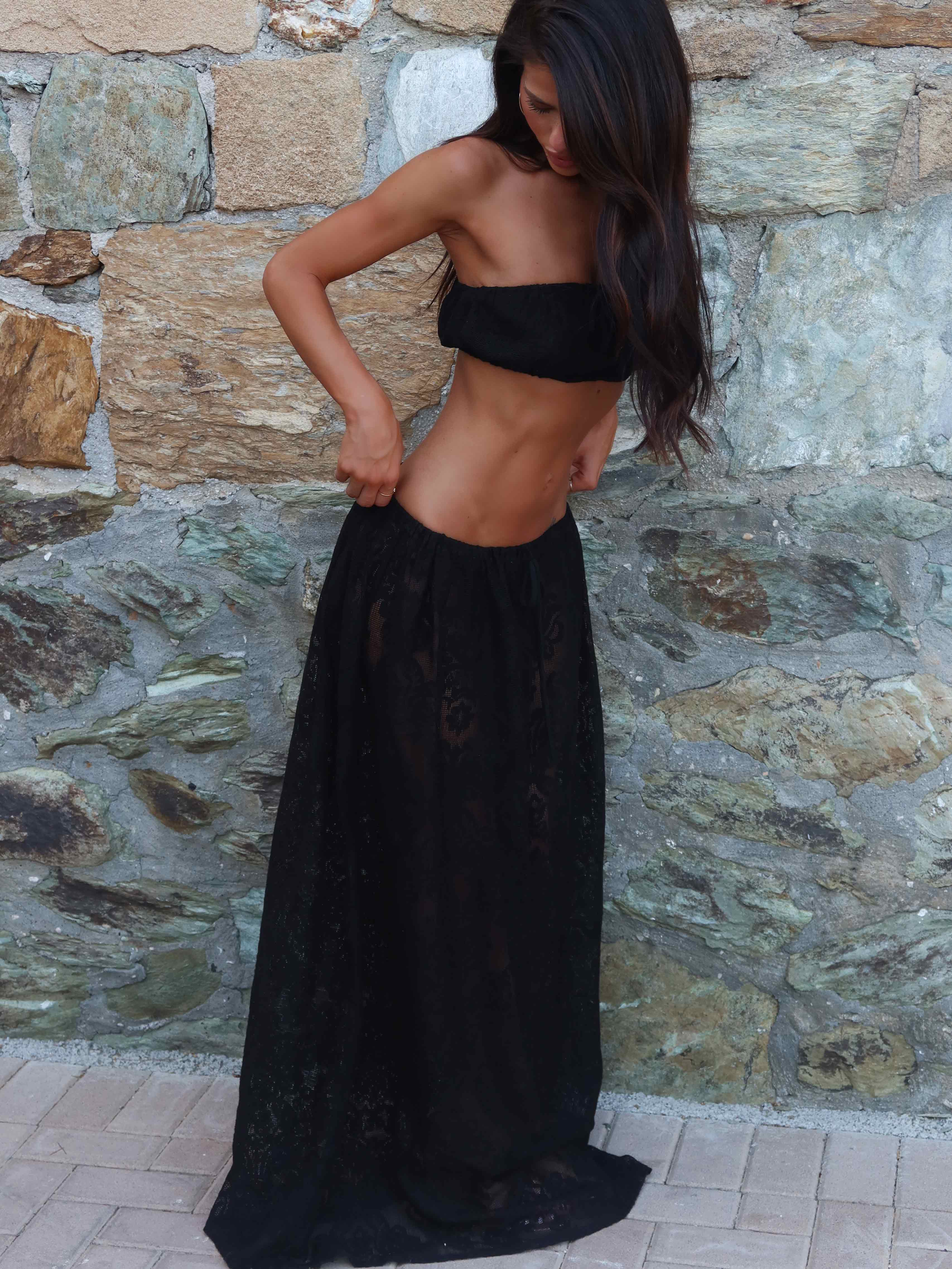 SOREN MAXI SKIRT BLACK - Image 5