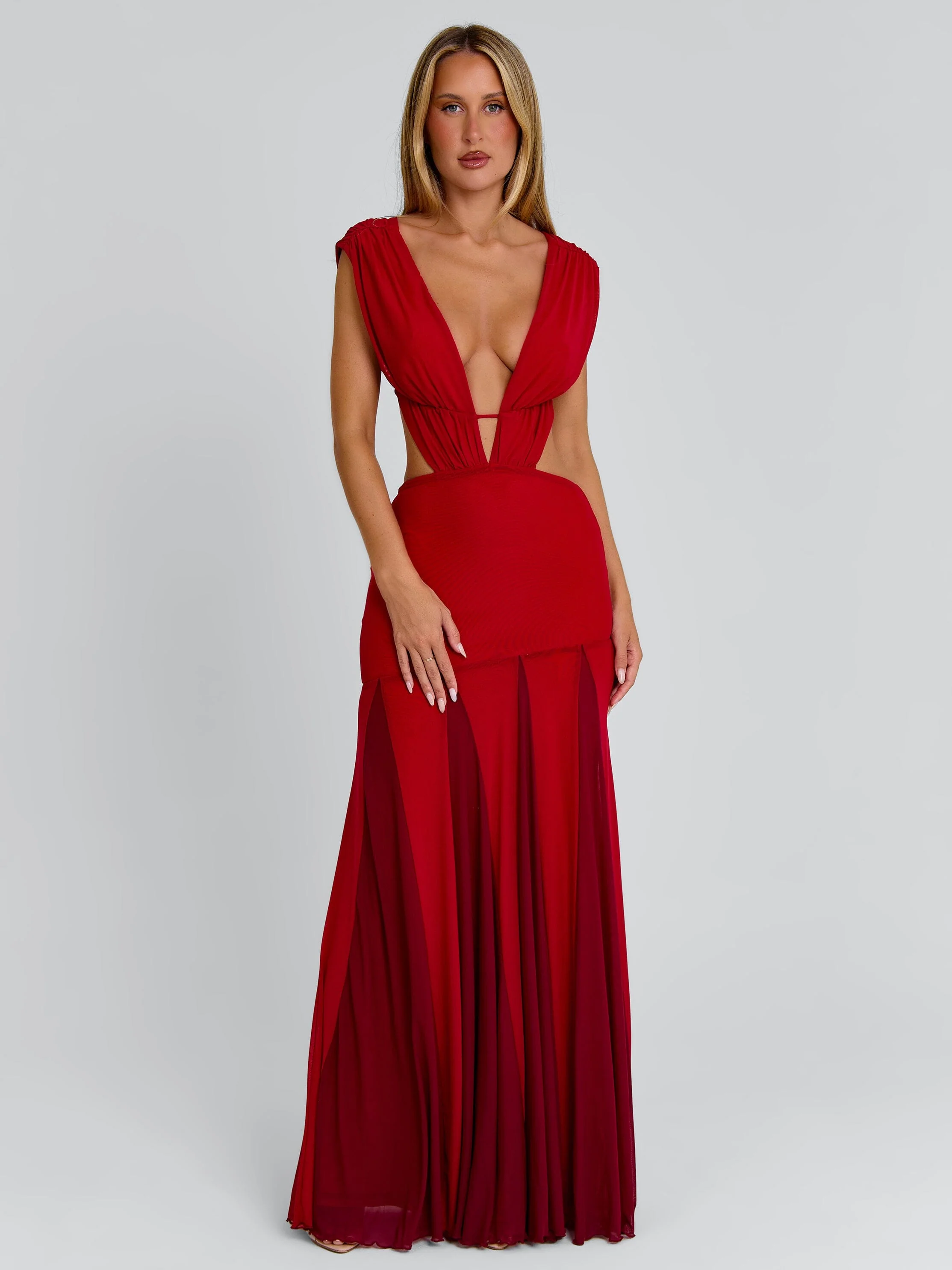 THESSA MAXI DRESS RED - Image 5