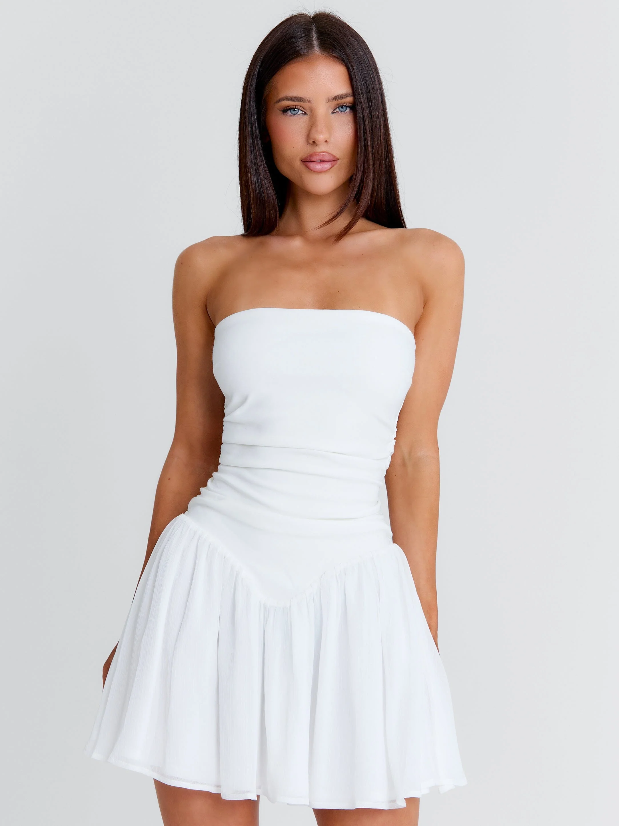 ZARIAH MINI DRESS WHITE - Image 4