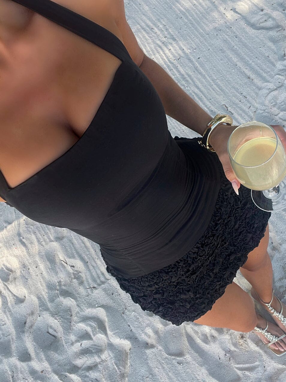 ZOFIA MINI DRESS BLACK - Image 4